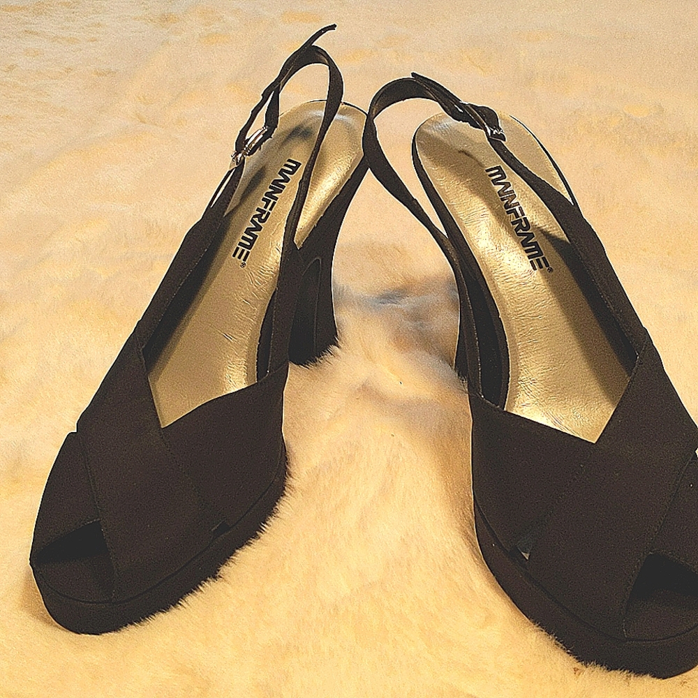 Black 3.5 Inch Heels by Mainframe